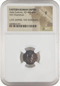 Aelia Eudoxia AE3 Nummus AD 400-404 NGC F Ancient Roman Coin