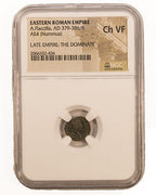 Aelia Flacilla AE4 Nummus AD 379-386 NGC VF Ancient Roman Coin