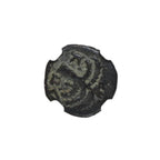 Antonius Felix Judaea AE Prutah AD 52-59 NGC HG Ancient — image 2