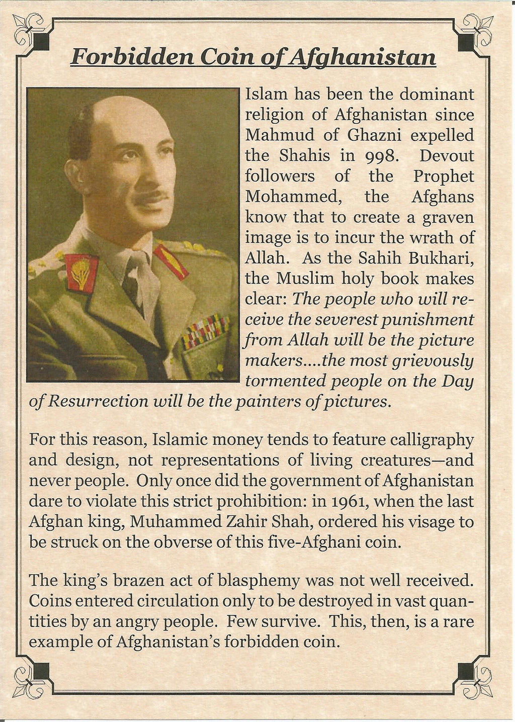 Forbidden Coin Of Afghanistan Album - image 3