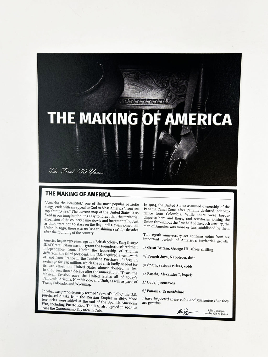 The Making of America: The First 150 Years (six-coin boxed set) LIMITED EDITION - image 4