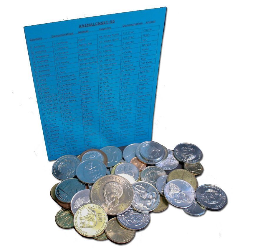 Animal coins: A Set of 55 Different Animals - image 2