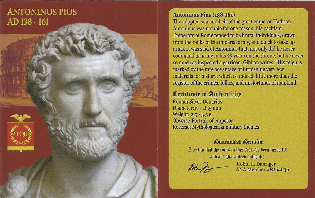 Antoninus Pius (AD 138–161) Roman Empire AR Denarius NGC XF representative stock photograph 4