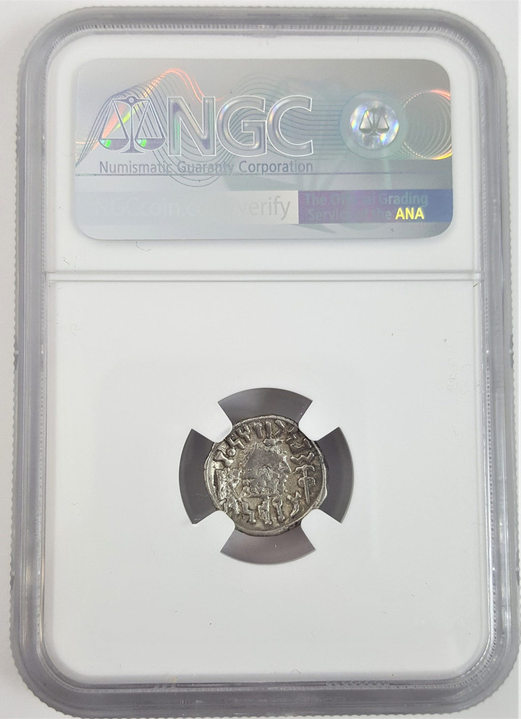 Arabia Felix Himyarites Silver Drachm 1st Century NGC F Ancient — image 4