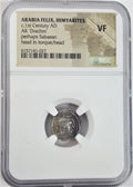 Arabia Felix Himyarites Silver Drachm 1st Century NGC VF Ancient