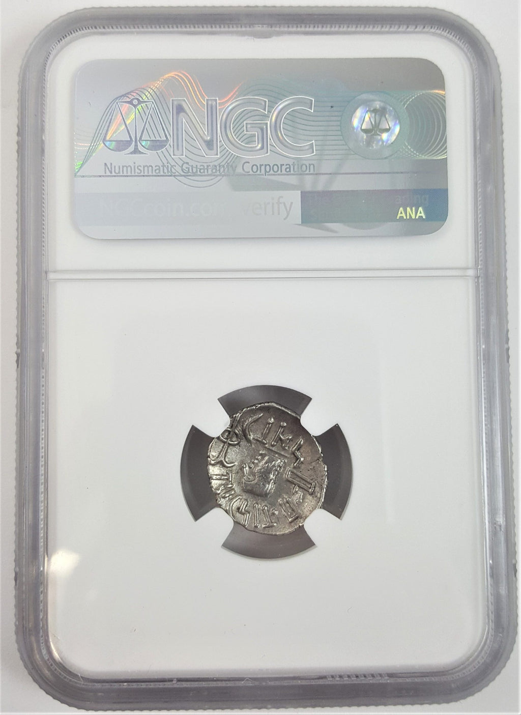 Arabia Felix Himyarites Silver Drachm 1st Century NGC XF Ancient — image 4