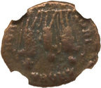 Arcadius AE4 Nummus AD 383-408 NGC F Ancient Roman Coin — image 3