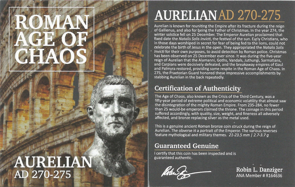 Aurelian (AD 270–275) Roman Empire AE Antoninianus NGC F representative stock photograph 4