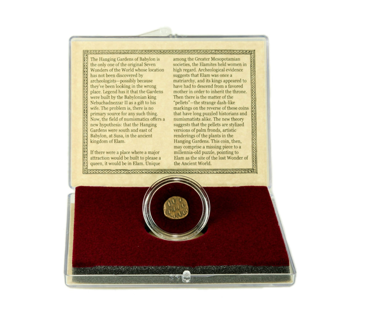 Lost Wonder of the Ancient World Coin of the Hanging Gardens of Babylon (Clear - image 2