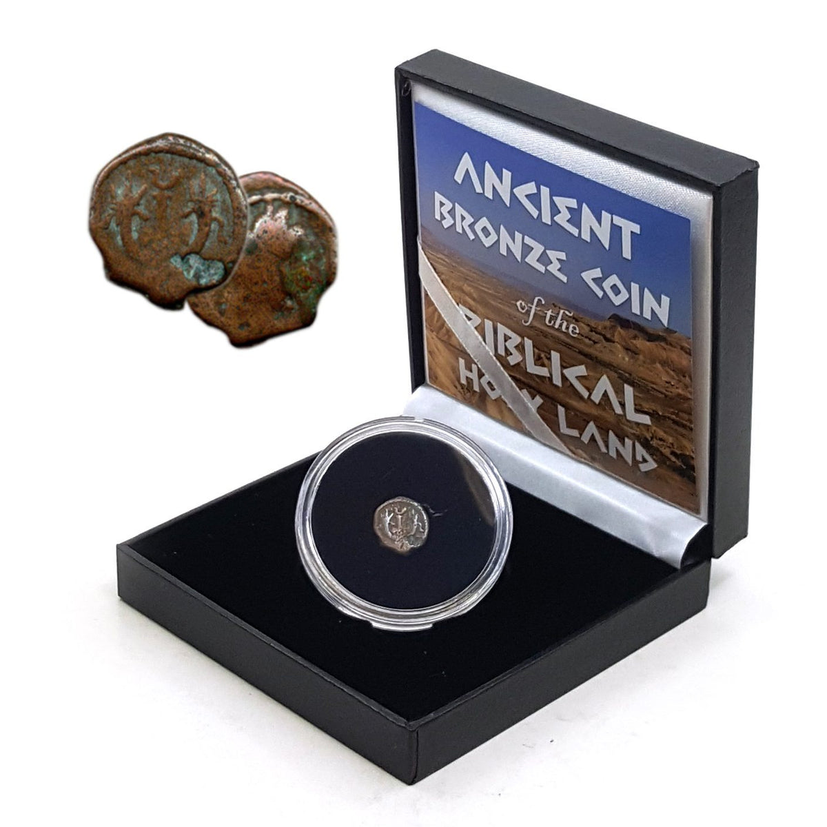 Ancient Bronze Coin of the Biblical Holy Land (black box) (low grade)