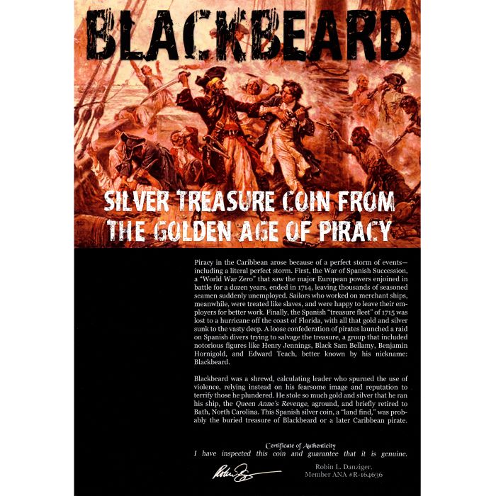 Blackbeard: Silver Treasure Coin from the Golden Age of Piracy (album) (half - image 4