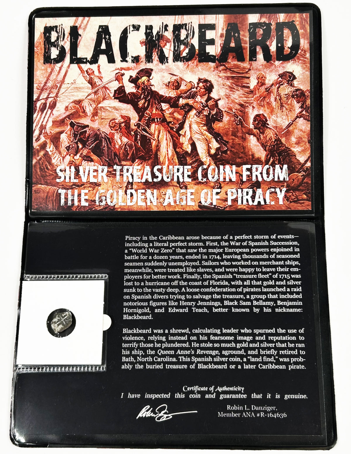 Blackbeard: Silver Treasure Coin from the Golden Age of Piracy (album) (half - image 2