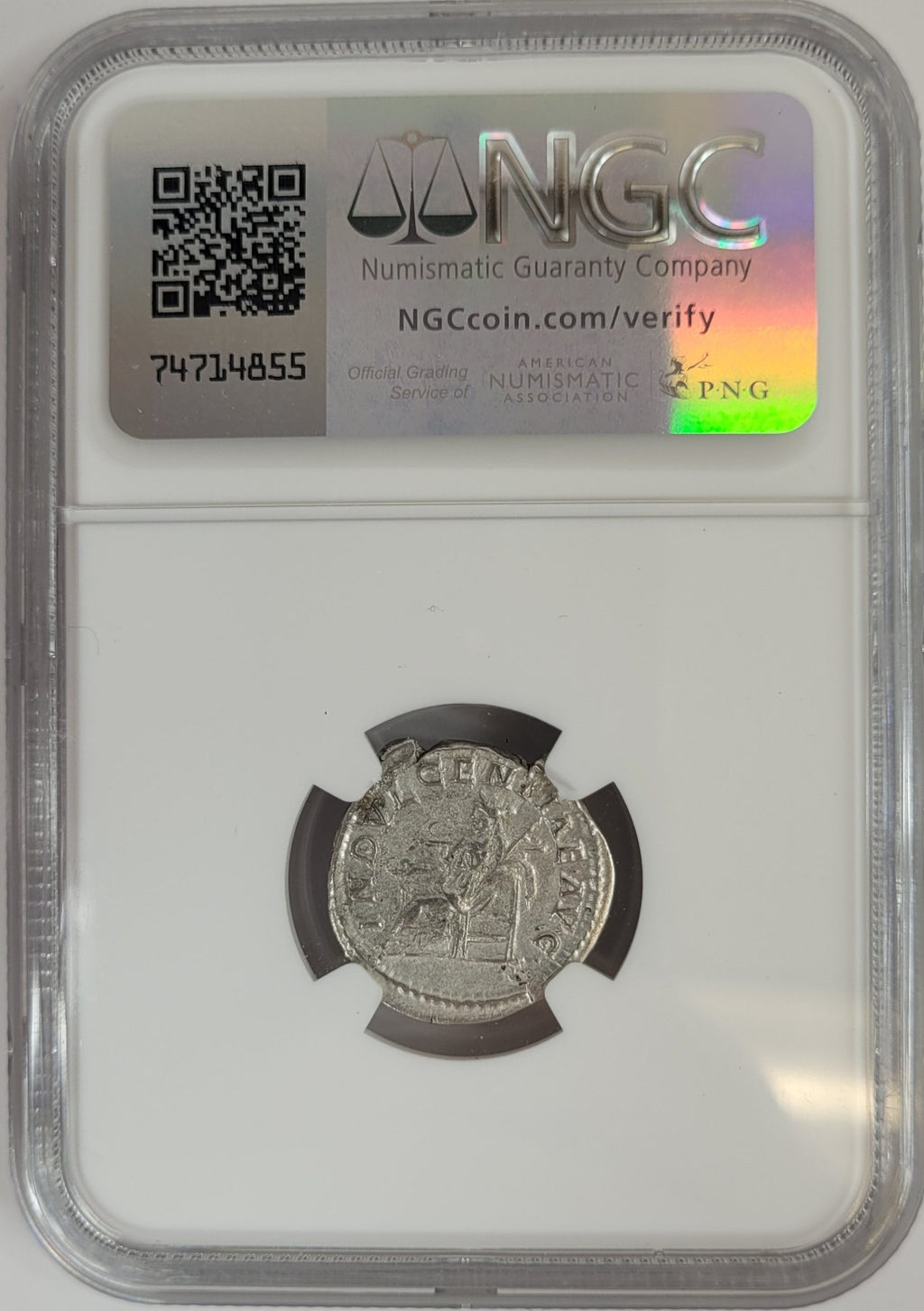 Caracalla AR Denarius AD 198-217 NGC CH-VF Ancient Roman Coin — image 2
