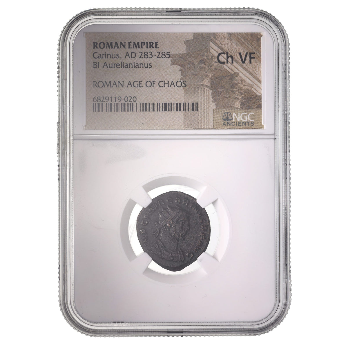 Carinus BI Aurelianianus AD 283-285 Roman Age of Chaos NGC CH-VF Coin