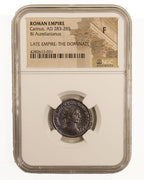 Carinus BI Aurelianianus AD 283-285 Late Empire: The Dominate NGC F Coin — image 4