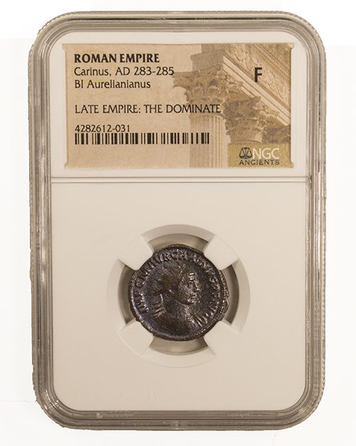 Carinus BI Aurelianianus AD 283-285 Late Empire: The Dominate NGC F Coin