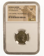 Carinus BI Aurelianianus AD 283-285 Late Empire: The Dominate NGC VF Coin — image 4