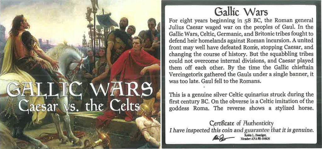 Celtic Tribes (1st Century BC) Ancient Gaul AR Quinarius NGC (LG Tier) representative stock photograph 4