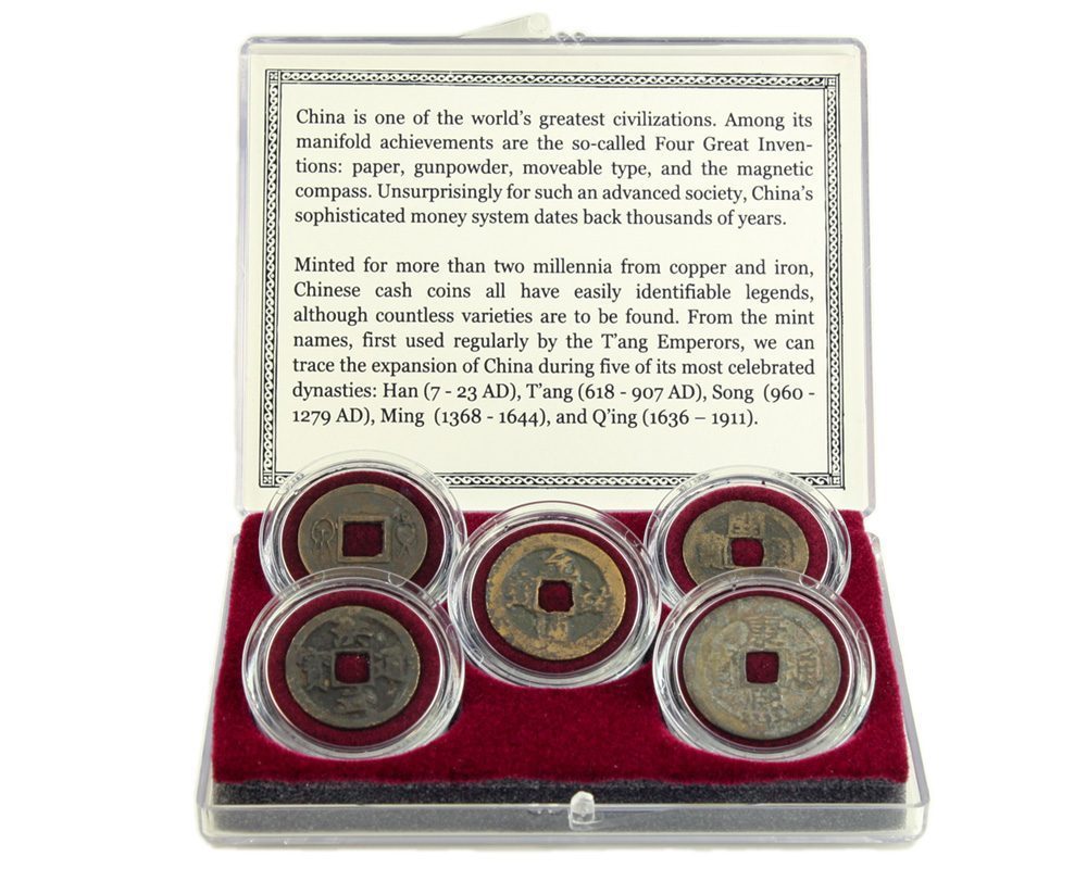 China 5 Dynasties: Twenty Centuries of Cash Coins (Clear Box) - image 2