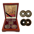 China 5 Dynasties Box: Twenty Centuries of Cash Coins (Five-Coin Box)
