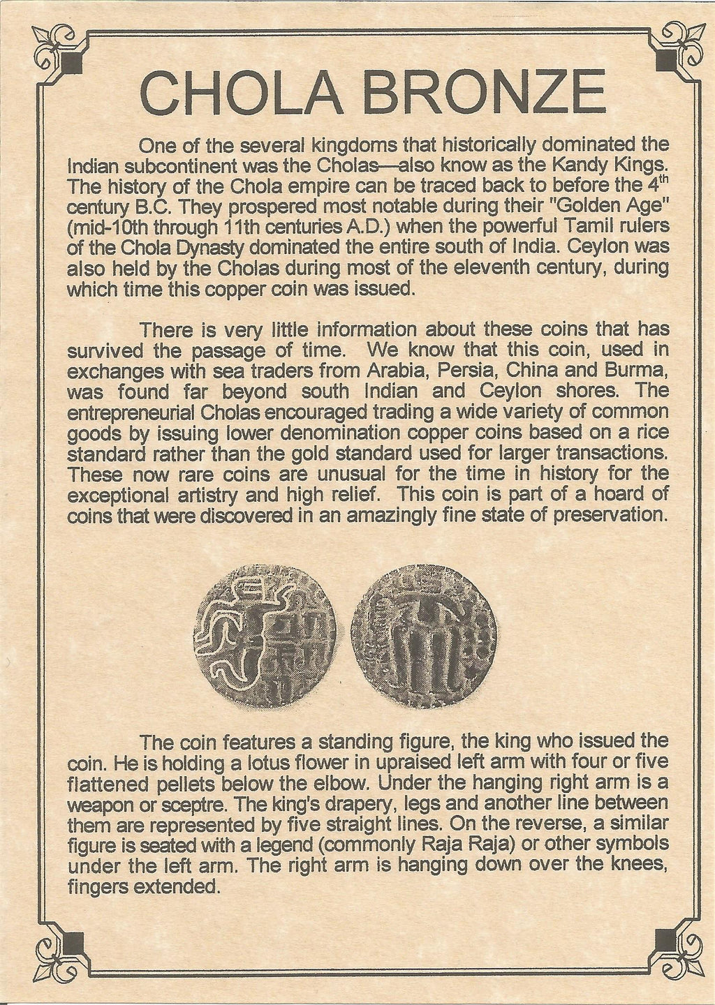 Chola Dynasty Coin (Album) - image 3