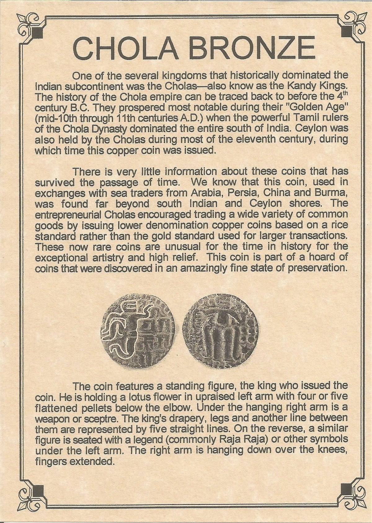 Chola Dynasty Coin (Album) - image 3