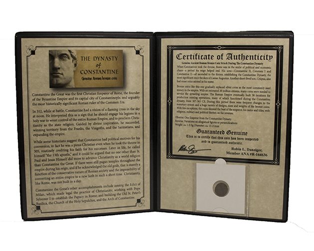 Constantine Dynasty: 1 Roman Bronze Coin (Album) - image 3