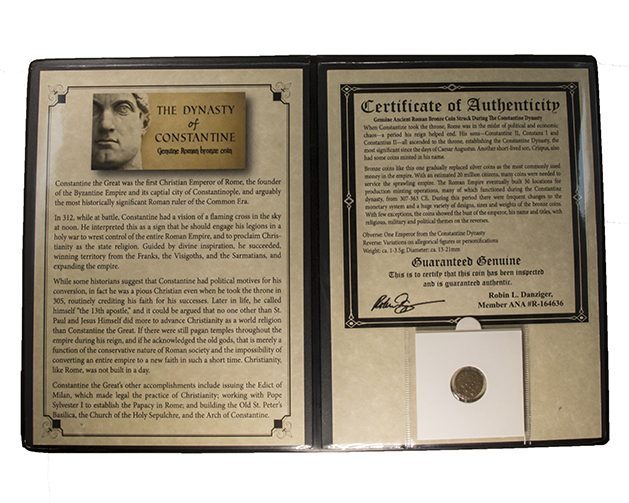 Constantine Dynasty: 1 Roman Bronze Coin (Album) - image 2