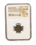 Constans Late Roman Bronze Coin AD 337-350 NGC CH-AU Ancient