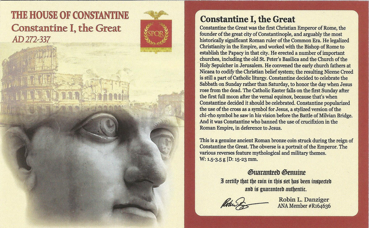 Constantine I (AD 272–337) Roman Empire AE3/AE4 Nummus NGC XF representative stock photograph 4