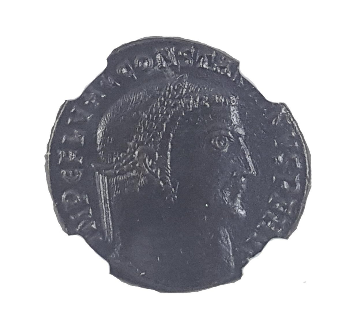 Constantine I (AD 272–337) Roman Empire AE Jovi Conservatori NGC XF representative stock photograph 3