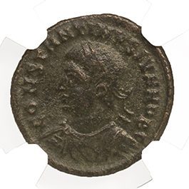 Constantine II Bronze Nummus AD 337-340 NGC XF Ancient Roman Coin — image 2