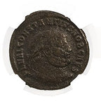 Constantius I BI Nummus AD 305-306 NGC F Ancient Roman Coin — image 2