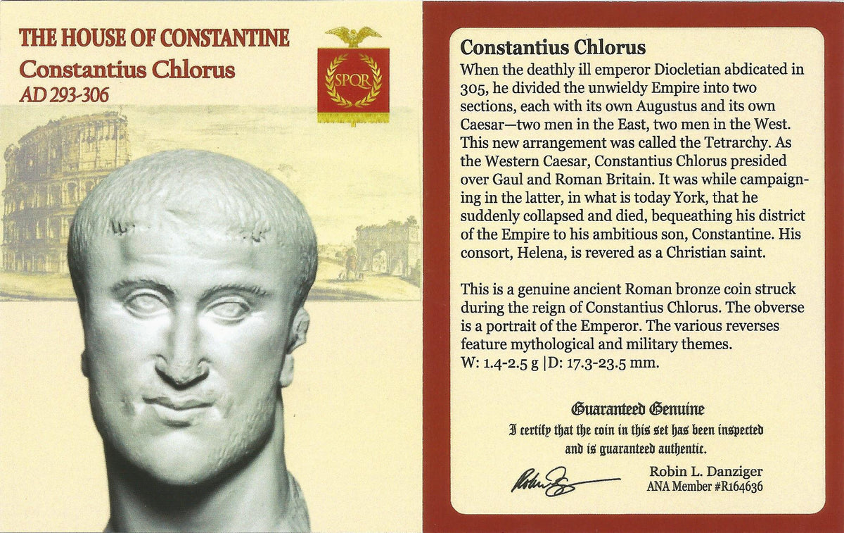 Constantius I (AD 293–306) Roman Empire AE Antoninianus NGC XF representative stock photograph 2