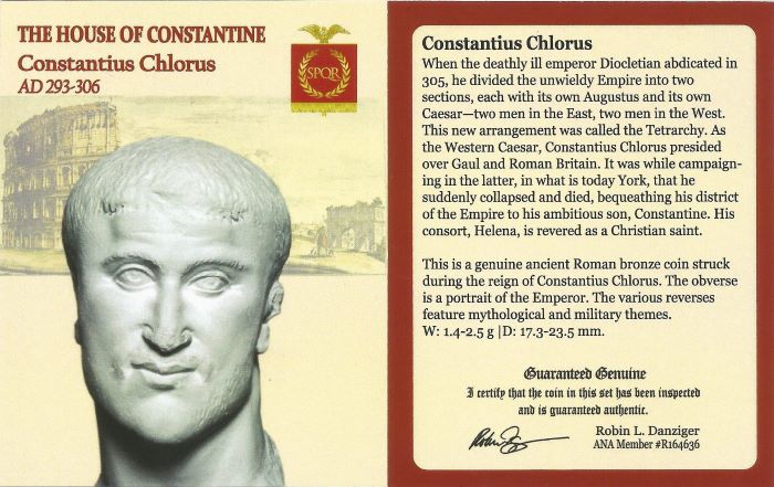 Constantius I AE Quarter-Nummus AD 305-306 NGC CH-F Ancient Roman Coin — image 2