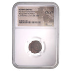 Constantius I AE Quarter-Nummus AD 305-306 NGC CH-VF Ancient Roman Coin