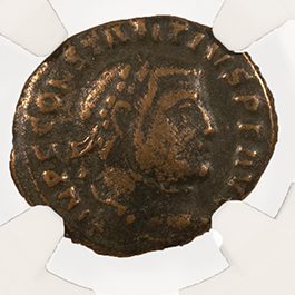Constantius I AE Quarter-Nummus AD 305-306 NGC F Ancient Roman Coin — image 2