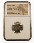 Constantius I AE Quarter-Nummus AD 305-306 NGC F Ancient Roman Coin