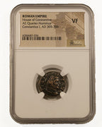 Constantius I AE Quarter-Nummus AD 305-306 NGC VF Ancient Roman Coin — image 4