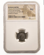 Constantius II AE Nummus AD 337-361 NGC AU Ancient Roman Coin — image 4