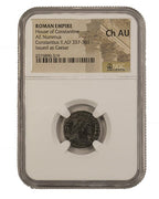Constantius II AE Nummus AD 337-361 NGC CH-AU Ancient Roman Coin — image 4