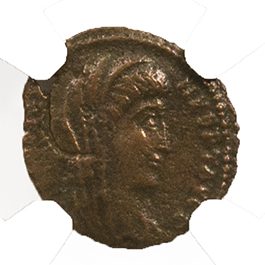 Constantine I AE4 BI Nummus AD 307-337 Posthumous Issue NGC F Ancient Roman Coin — image 2