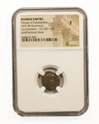 Constantine I AE4 BI Nummus AD 307-337 Posthumous Issue NGC F Ancient Roman Coin