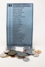 25 different coins from 25 countries