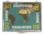 50 Different Coins from 50 Different Countries (Clear Box)