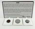 D-DAY: Normandy Landings. Three Coins of World War II. (letterbox folder) - image 3