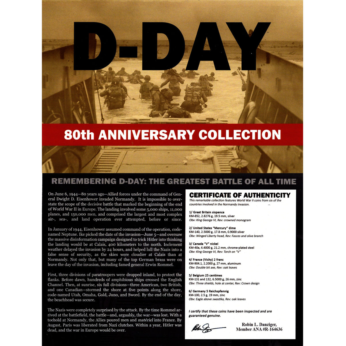 D-Day: 80th Anniversary Collection (Six-Coin Box) - image 4