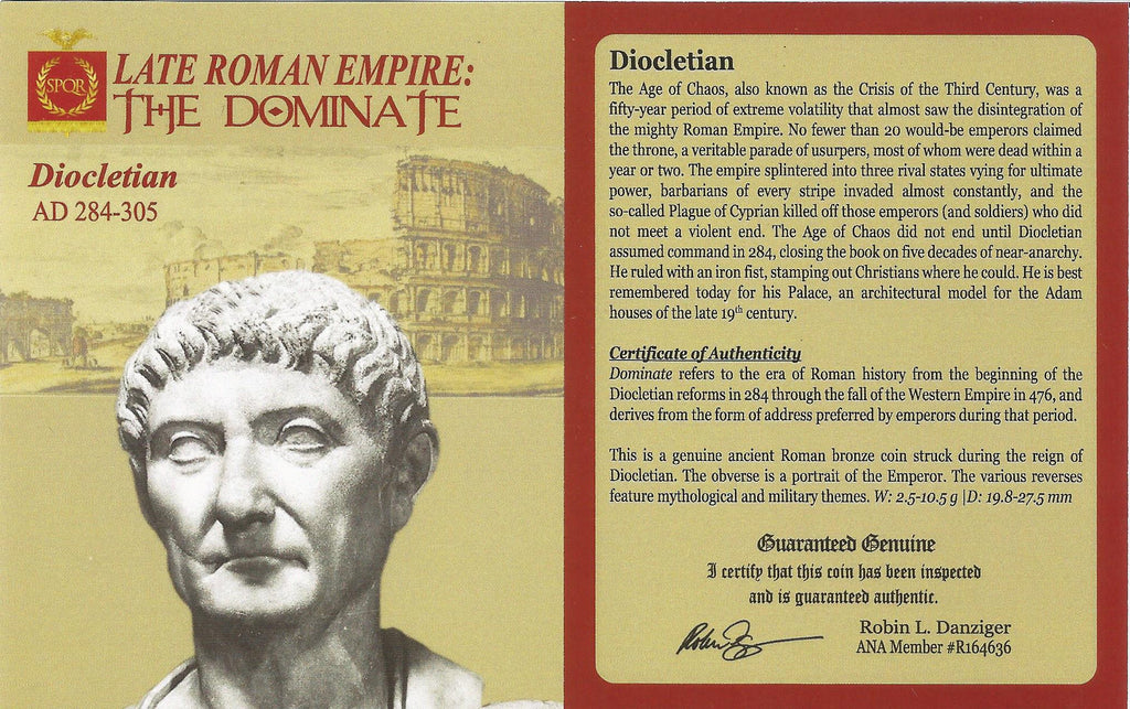 Diocletian BI Nummus AD 284-305 NGC Ch F Ancient Roman Coin — image 2