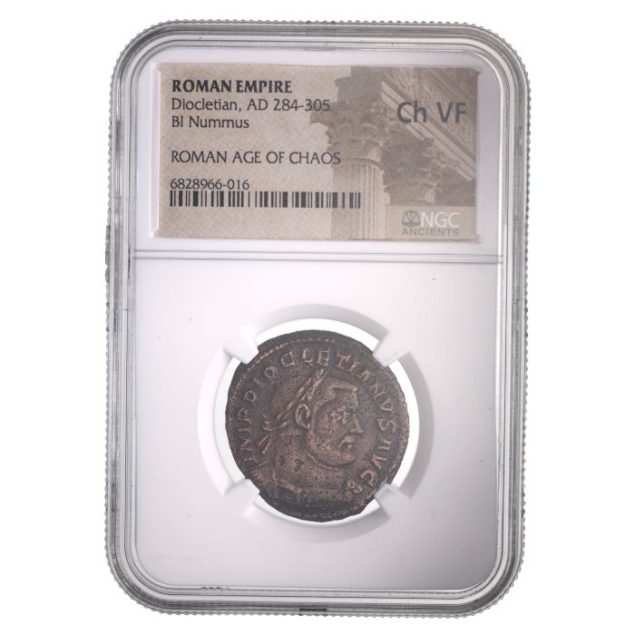 Diocletian BI Nummus AD 284-305 NGC CH-VF Ancient Roman Coin