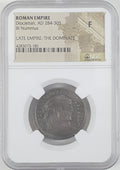 Diocletian BI Nummus AD 284-305 NGC F Ancient Roman Coin